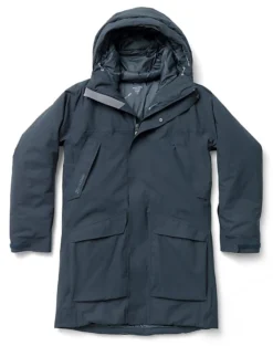 Jas Houdini Women Fall In Parka Blue Illusion