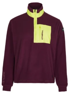 ONeill Trui O'Neill Women Utility Half Zip Fleece Windsor Wine Colour Block