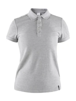 Polo Craft Women Casual Pique Grey Melange