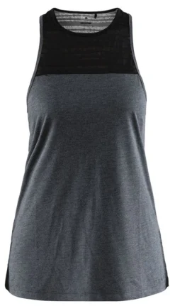 Tanktop Craft Women Charge Singlet Black Melange