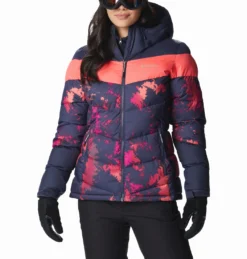 Ski Jas Women Columbia Abbott Peak Insulated Jacket Nocturnal Lookup Nocturnal Neon Sun