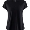 T-Shirt Craft Women Core Charge Rib Tee Black -Outdoorsupply Winkel 1 1911242 999000 CORE20Charge20Rib20Tee20W Front