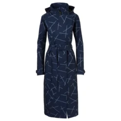 Regenjas Agu Women Urban Outdoor Trench Coat Navy Blue