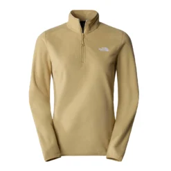 Trui The North Face Women 100 Glacier 1/4 Zip Khaki Stone