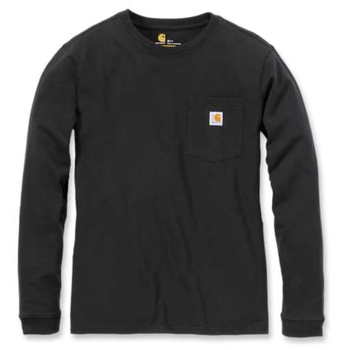 T-Shirt Carhartt Women Workwear Pocket L/S T-Shirt Black 3 T-Shirt Carhartt Women Workwear Pocket L/S T-Shirt Black
