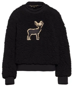 Trui Goldbergh Women Deer Teddy Black