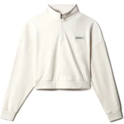 Trui Napapijri Women B-Morgex Half Zip White Whisper