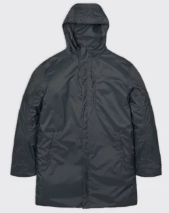 Jas Rains Unisex Padded Nylon Coat Slate