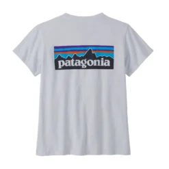 T-Shirt Patagonia Women P6 Logo Responsibili Tee White