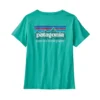 T-Shirt Patagonia Women P6 Mission Organic Fresh Teal