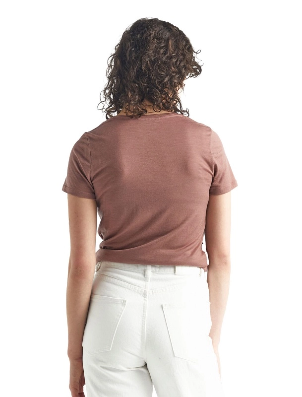 T-Shirt Icebreaker Women Tech Lite SS Scoop St Anton Suede 5 T-Shirt Icebreaker Women Tech Lite SS Scoop St Anton Suede - Afbeelding 3