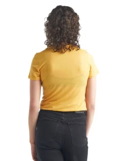 T-Shirt Icebreaker Women Tech Lite SS Low Crewe Caravan Life Safflower -Outdoorsupply Winkel 105545708 3