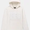 Trui UGG Women Rey Fuzzy Logo Hoodie Nimbus