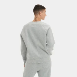 Trui UGG Women Madeline Fuzzy Logo Crewneck Grey Heather Sonora -Outdoorsupply Winkel 1123718 GHSN 2 1