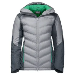 Ski Jas Jack Wolfskin Women Exolight Down Jacket Slate Grey