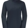 Trui Jack Wolfskin Women Taunus Half Zip Night Blue
