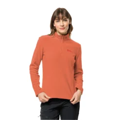 Trui Jack Wolfskin Women Taunus Half Zip Guave 6 Trui Jack Wolfskin Women Taunus Half Zip Guave -Outdoorsupply Winkel 1709532 2182 m001