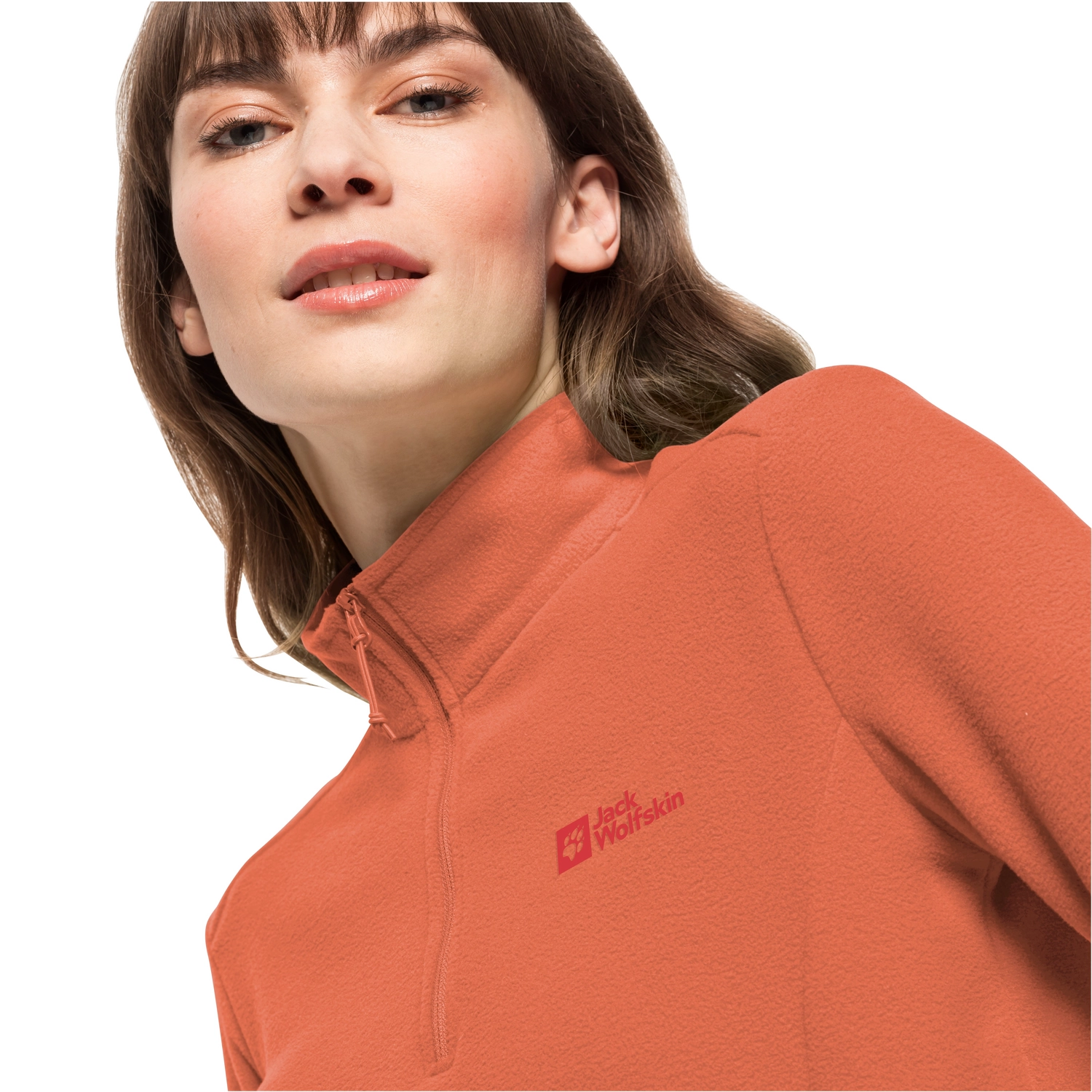 Trui Jack Wolfskin Women Taunus Half Zip Guave 5 Trui Jack Wolfskin Women Taunus Half Zip Guave - Afbeelding 3