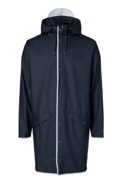 Regenjas RAINS Unisex Long Jacket Reflective Navy Reflective