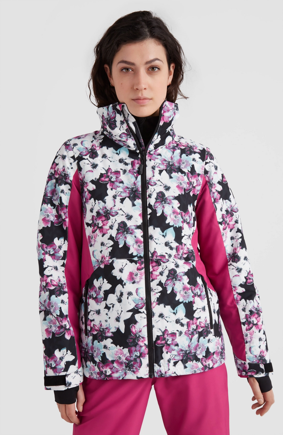 ONeill Ski Jas O'Neill Women Adelite Jacket Blue Ice Flower 4 ONeill Ski Jas O'Neill Women Adelite Jacket Blue Ice Flower - Afbeelding 2