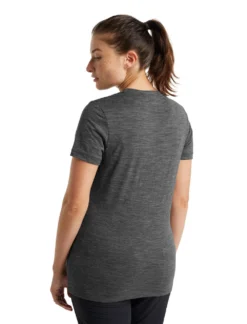 T-Shirt Icebreaker Women Tech Lite II SS Tee Gritstone Heather -Outdoorsupply Winkel 3 0A59J9004 2