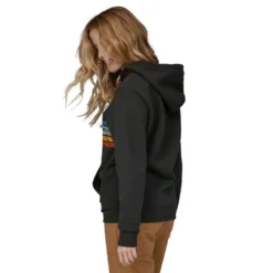 Trui Patagonia Unisex Line Logo Ridge Stripe Uprisal Hoody Quartz Coral -Outdoorsupply Winkel 3 wbf22 39620 inbk an2