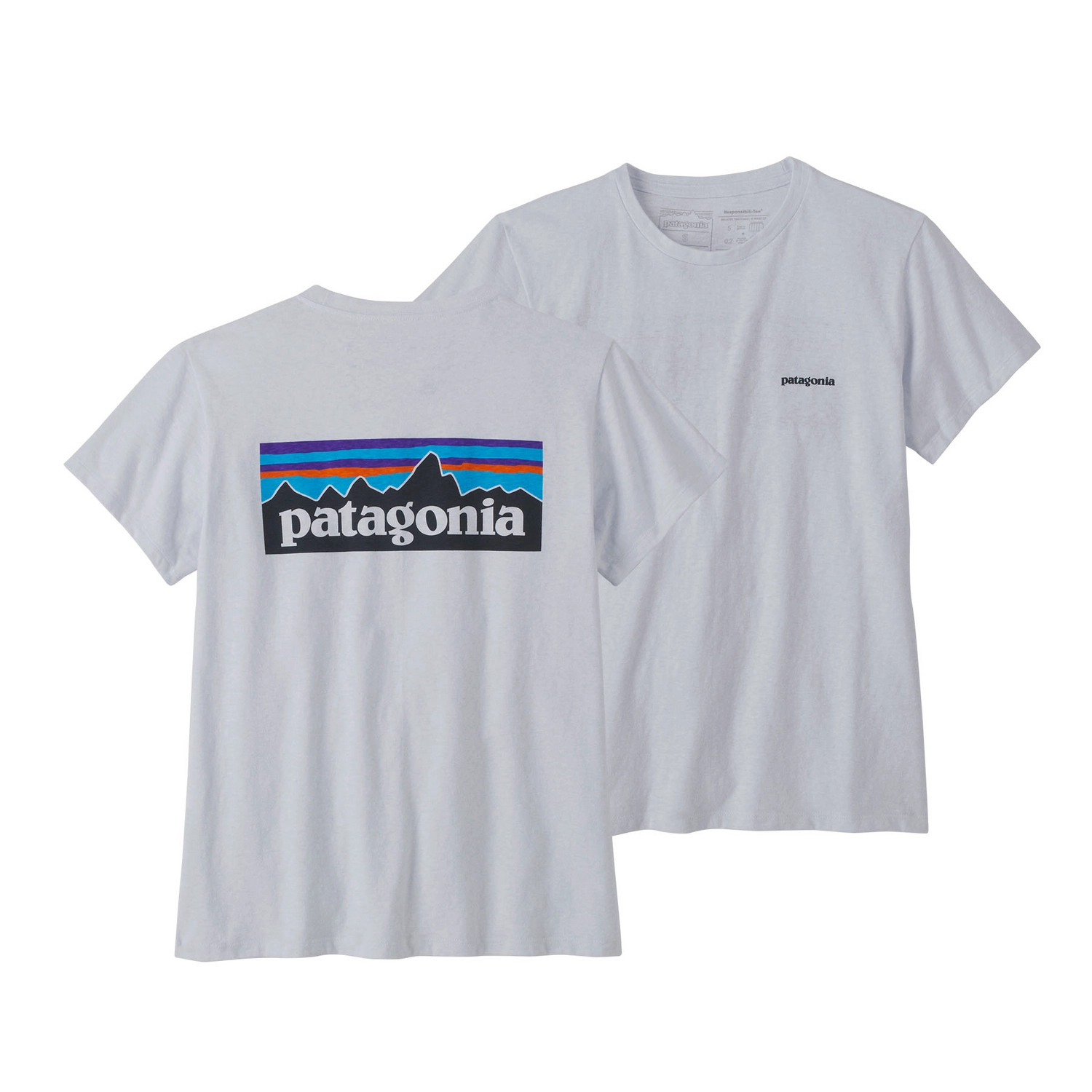 T-Shirt Patagonia Women P6 Logo Responsibili Tee White 5 T-Shirt Patagonia Women P6 Logo Responsibili Tee White - Afbeelding 3