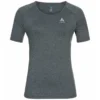 Sportshirt Odlo Women SS Crew Neck Run Easy 365 Grijs -Outdoorsupply Winkel 359674