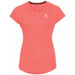 Sportshirt Odlo Women SS Crew Neck Run Easy Linencool Roze