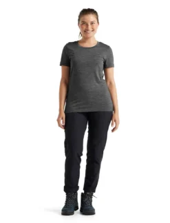 T-Shirt Icebreaker Women Tech Lite II SS Tee Gritstone Heather -Outdoorsupply Winkel 4 0A59J9004 3
