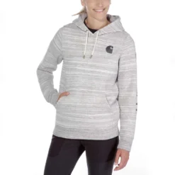 Trui Carhartt Women Clarksburg Pullover Sweatshirt Shadow Space Dye -Outdoorsupply Winkel 4 EU 102791 099 AVF