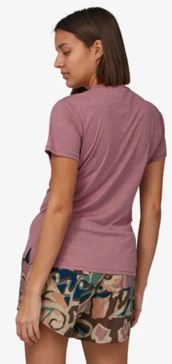 T-Shirt Patagonia Women Cap Cool Lightweight Shirt Evening Mauve Light Evening Mauve X Dye -Outdoorsupply Winkel 4576520mauve203