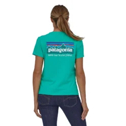 T-Shirt Patagonia Women P6 Mission Organic Fresh Teal -Outdoorsupply Winkel 5 wbs23 37560 frtl mw2