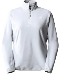 Trui The North Face Women 100 Glacier 1/4 Zip TNF Light Grey Heather-TNF White Logo