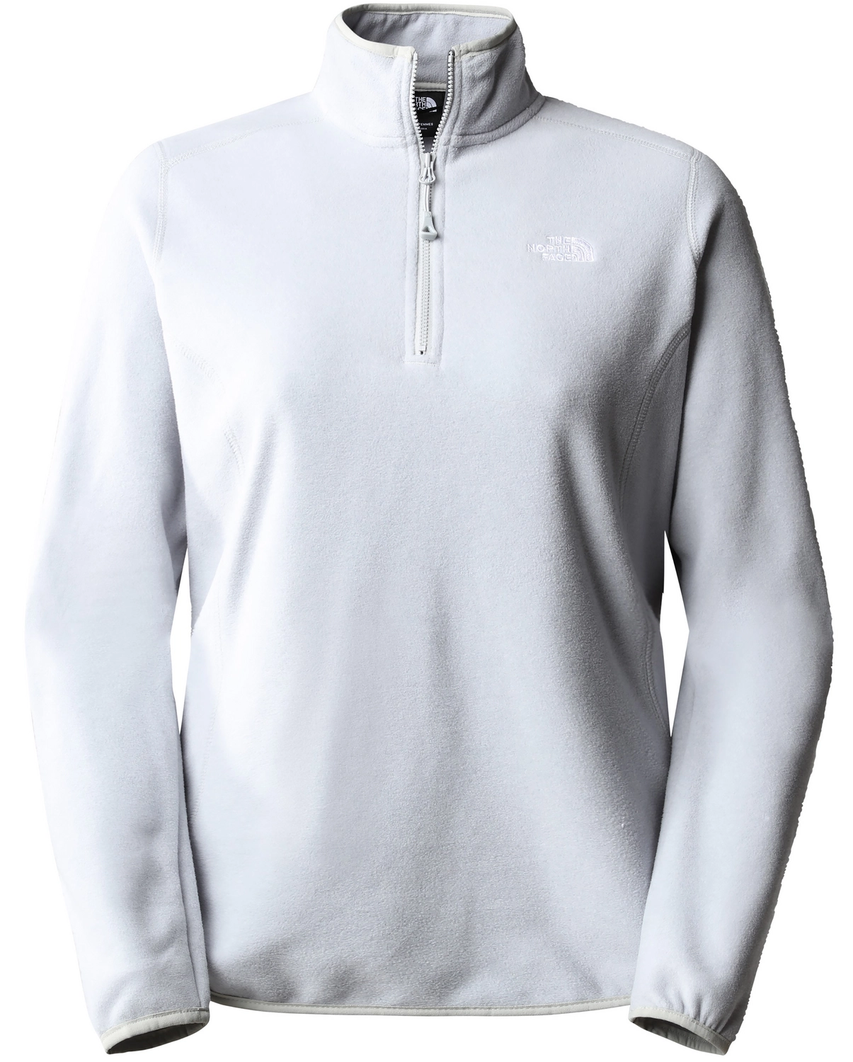 Trui The North Face Women 100 Glacier 1/4 Zip TNF Light Grey Heather-TNF White Logo 3 Trui The North Face Women 100 Glacier 1/4 Zip TNF Light Grey Heather-TNF White Logo