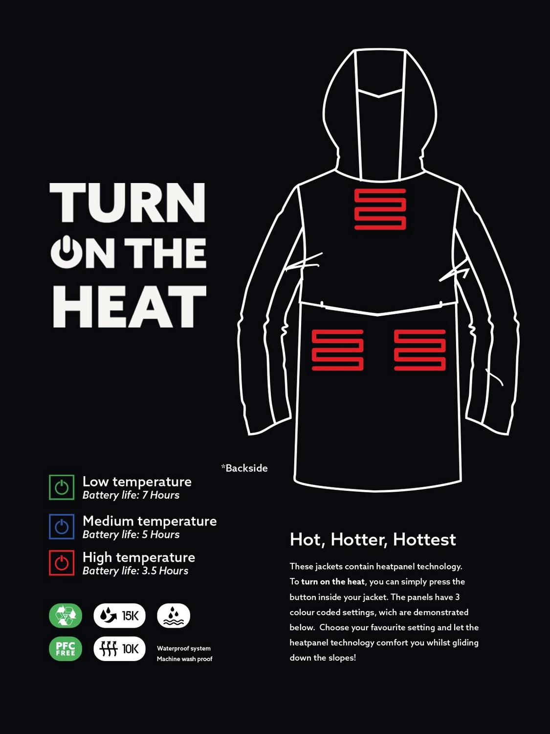 Ski Jas Brunotti Women Bambini Heat Black 8 Ski Jas Brunotti Women Bambini Heat Black - Afbeelding 6