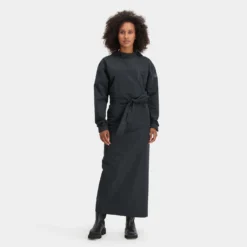 Anorak AGU Women Rain Dress Urban Outdoor Black -Outdoorsupply Winkel 7 43400100 000 prod 11