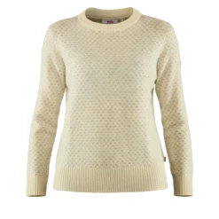 Fjallraven Trui Fjällräven Women Övik Nordic Sweater Chalk White