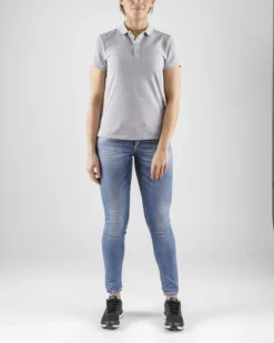 Polo Craft Women Casual Pique Grey Melange -Outdoorsupply Winkel 8 1905801 950000 Casual Polo Pique C6