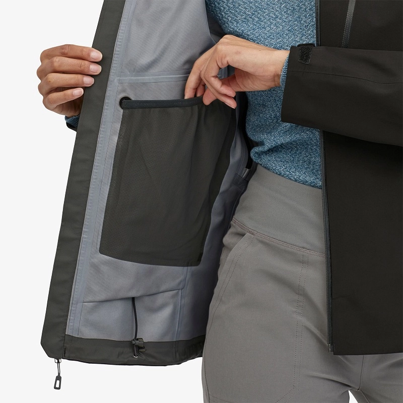 Jas Patagonia Women Triolet Jacket Black 8 Jas Patagonia Women Triolet Jacket Black - Afbeelding 6