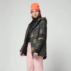 ONeill Ski Jas O'Neill Women Zeolite Jacket Green AOP -Outdoorsupply Winkel 9p5006 6900 model 1