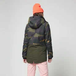 ONeill Ski Jas O'Neill Women Zeolite Jacket Green AOP -Outdoorsupply Winkel 9p5006 6900 model 2
