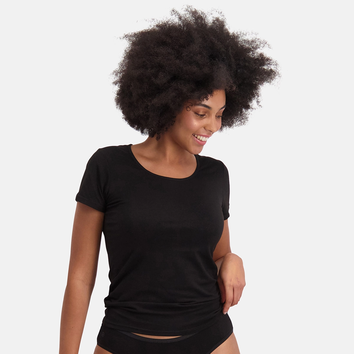 T-Shirt Bamboo Basics Women Kate Black (2-Delig) 5 T-Shirt Bamboo Basics Women Kate Black (2-Delig) - Afbeelding 3