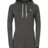 Trui Odlo Women Hoody Midlayer Irbis Warm Black Odlo Steel Grey -Outdoorsupply Winkel RUN Tor 1819 312501 70252 A