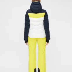 Ski Jas J.Lindeberg Women Russel Down Ski Jacket Banging Yellow -Outdoorsupply Winkel SWOW02237 K039 004