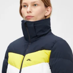 Ski Jas J.Lindeberg Women Russel Down Ski Jacket Banging Yellow -Outdoorsupply Winkel SWOW02237 K039 008