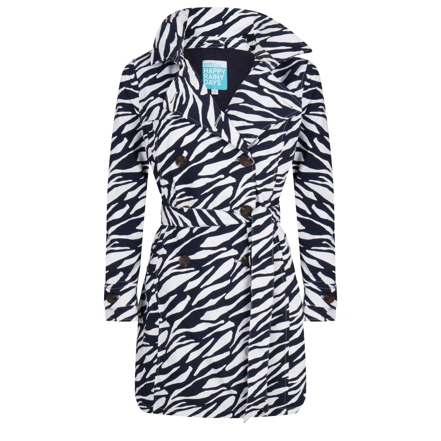 Regenjas Happy Rainy Days Coat Marit Zebra Midnight Off White 3 Regenjas Happy Rainy Days Coat Marit Zebra Midnight Off White