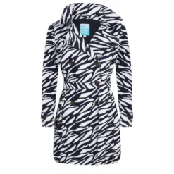 Regenjas Happy Rainy Days Trenchcoat Marit Zebra Midnight Off White