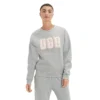 Trui UGG Women Madeline Fuzzy Logo Crewneck Grey Heather Sonora -Outdoorsupply Winkel Trui UGG Women Madeline Fuzzy Logo Crewneck Grey Heather Sonora