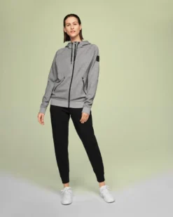 Hoodie On Running Women Zipped Grey -Outdoorsupply Winkel download 63 1